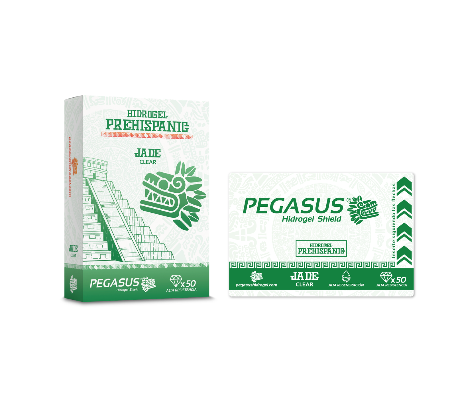 MICAS DE HIDROGEL JADE CLEAR PREHISPANIC PEGASUS 50 PZAS