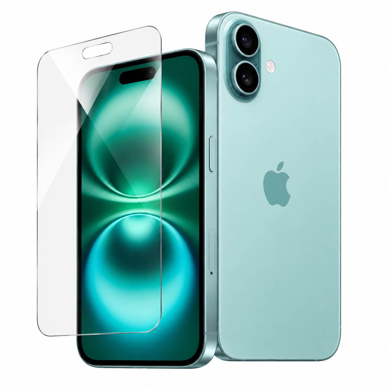 Mica Crystal Shield Magic Box para iPhone 16 — CLEAR — instalación fácil sin polvo
