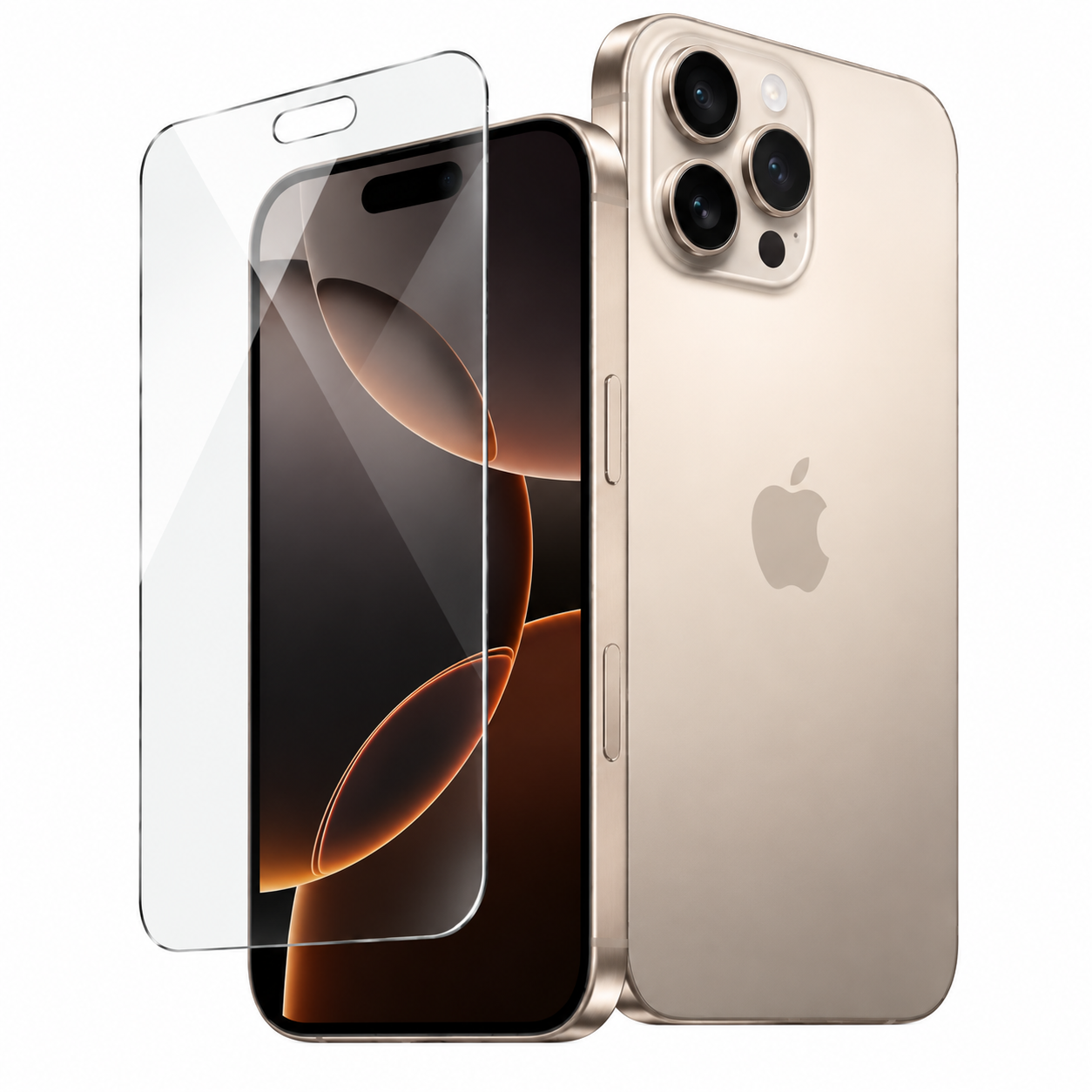 Mica Crystal Shield Magic Box para iPhone 16 PRO MAX — CLEAR — instalación fácil sin polvo