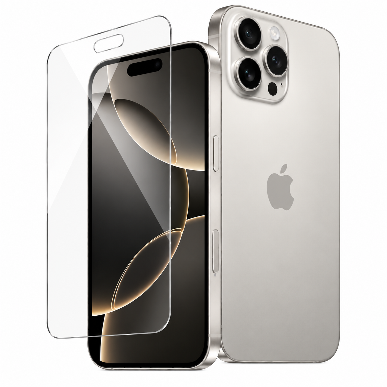 Mica Crystal Shield Magic Box para iPhone 16 PRO — CLEAR — instalación fácil sin polvo