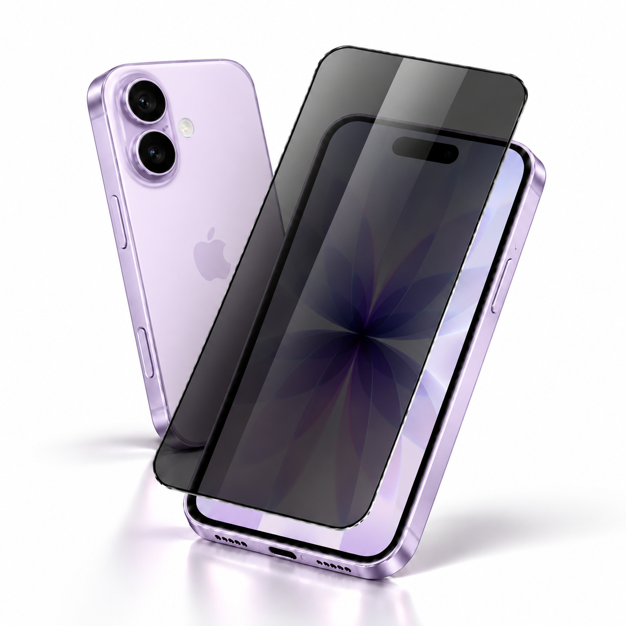 Mica Crystal Shield para iPhone 17 — Privacidad 28° — Resistencia Grado militar