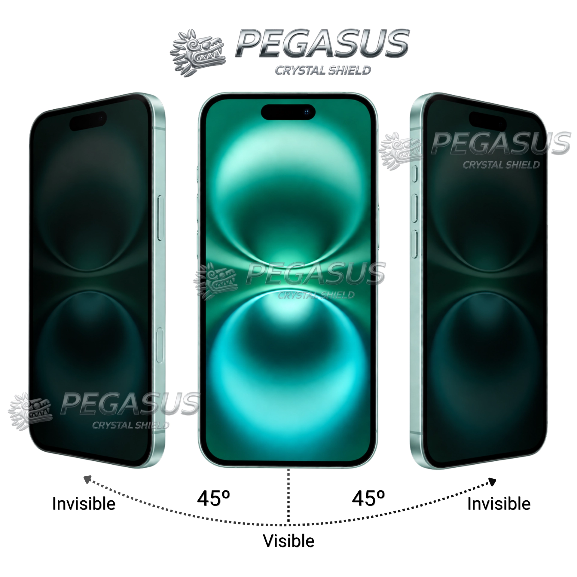 Mica Crystal Shield Magic Box para iPhone 16 — Privacidad 28° — Resistencia Grado militar - Imagen 2