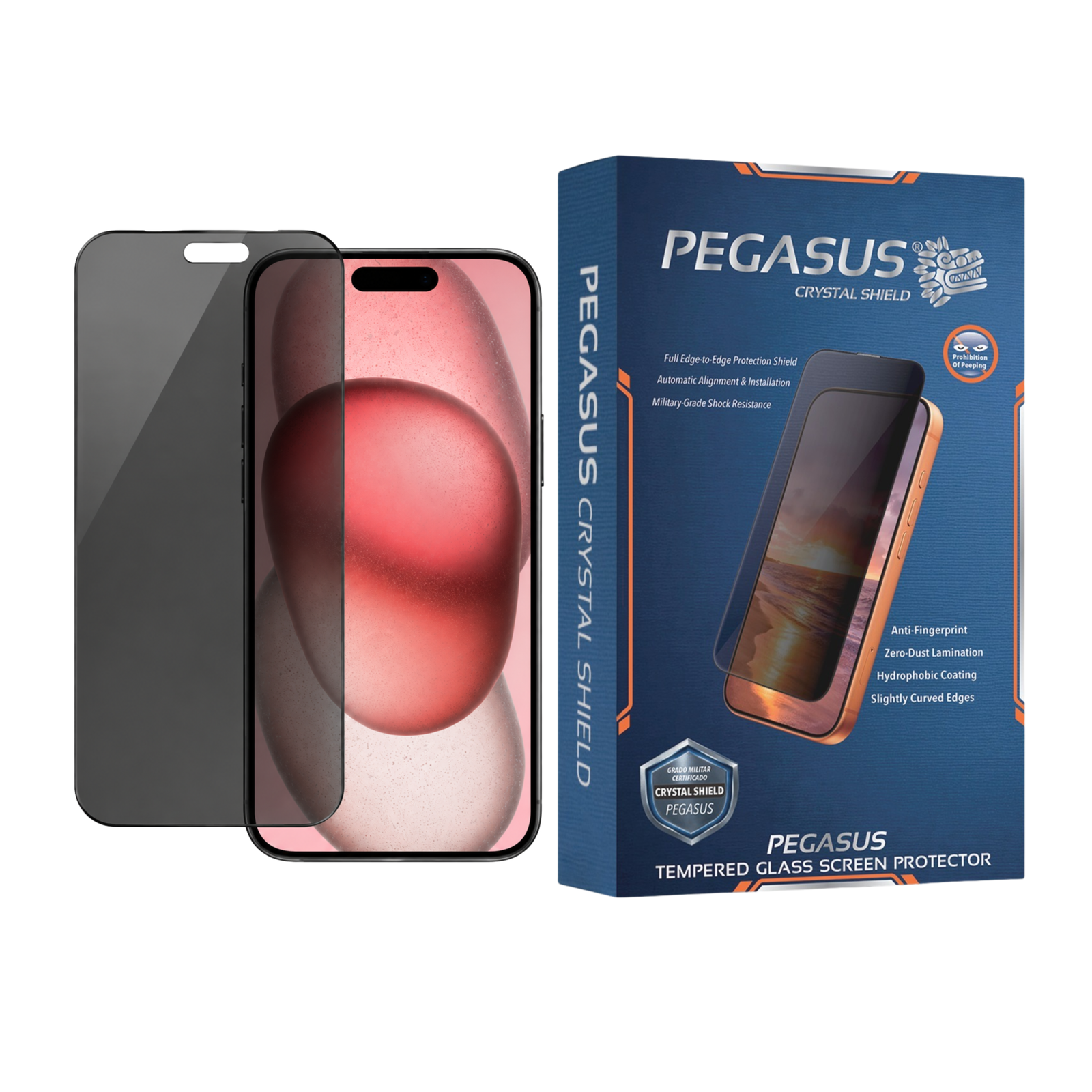 Mica Crystal Shield Magic Box para iPhone 16 PLUS — CLEAR — instalación fácil sin polvo - Imagen 4