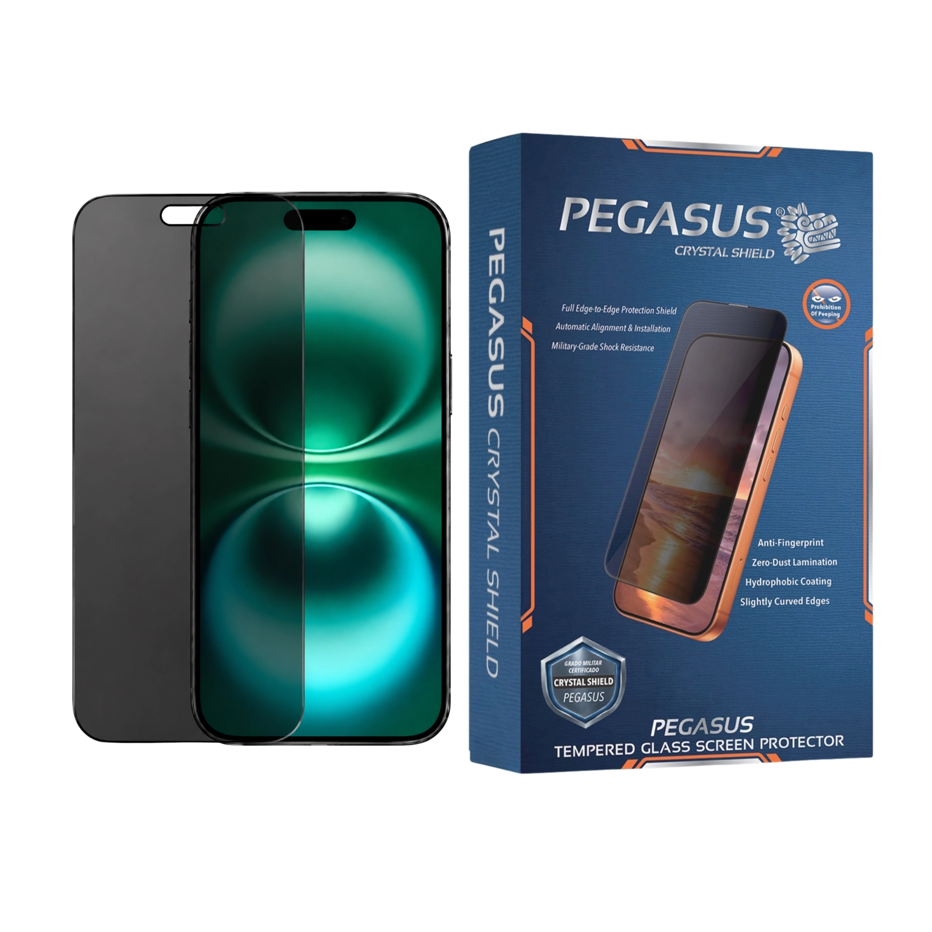 Mica Crystal Shield Magic Box para iPhone 16 — Privacidad 28° — Resistencia Grado militar - Imagen 4