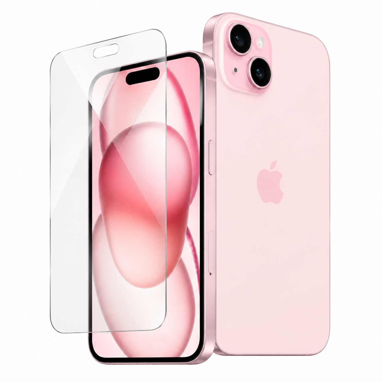 Mica Crystal Shield Magic Box para iPhone 15 — CLEAR — instalación fácil sin polvo